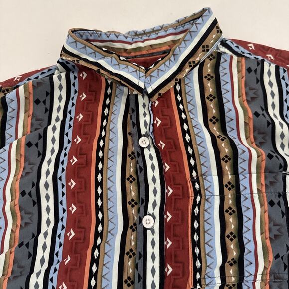 Pacsun Short Sleeve Collared‎ Shirt Mens Tribal Casino Southwestern Size Medium - Picture 2 of 7